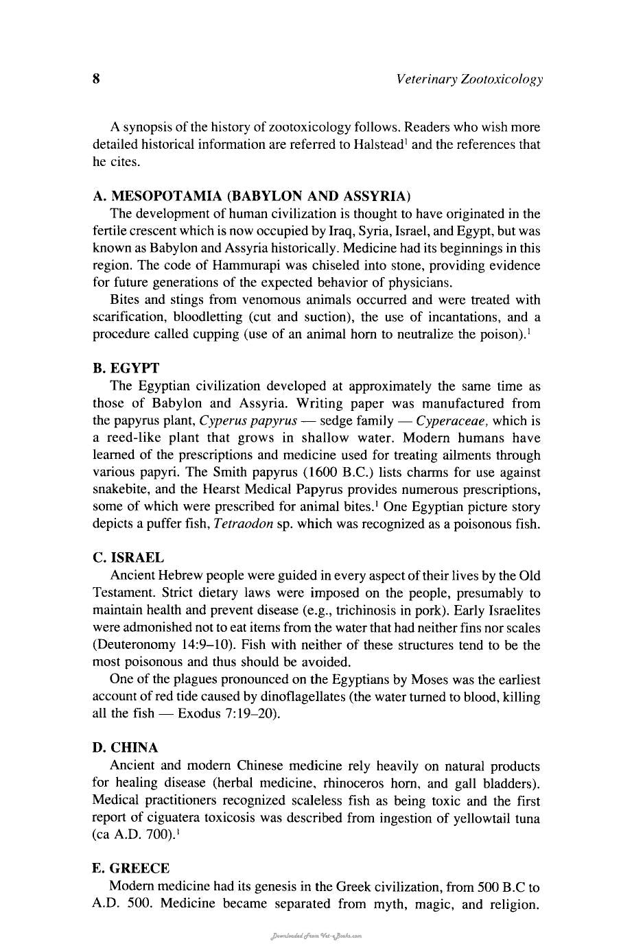 Veterinary Zootoxicology