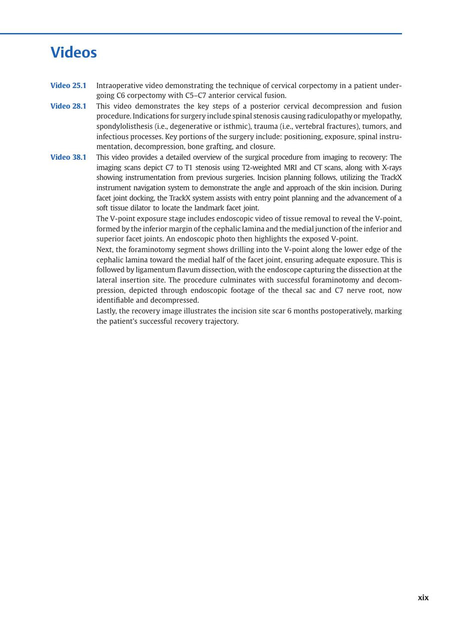Preview page of Cervical Spine Surgery: Principles and Techniques