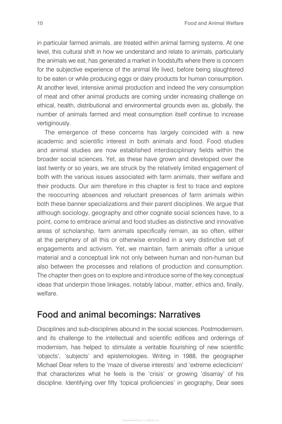 Food And Animal Welfare