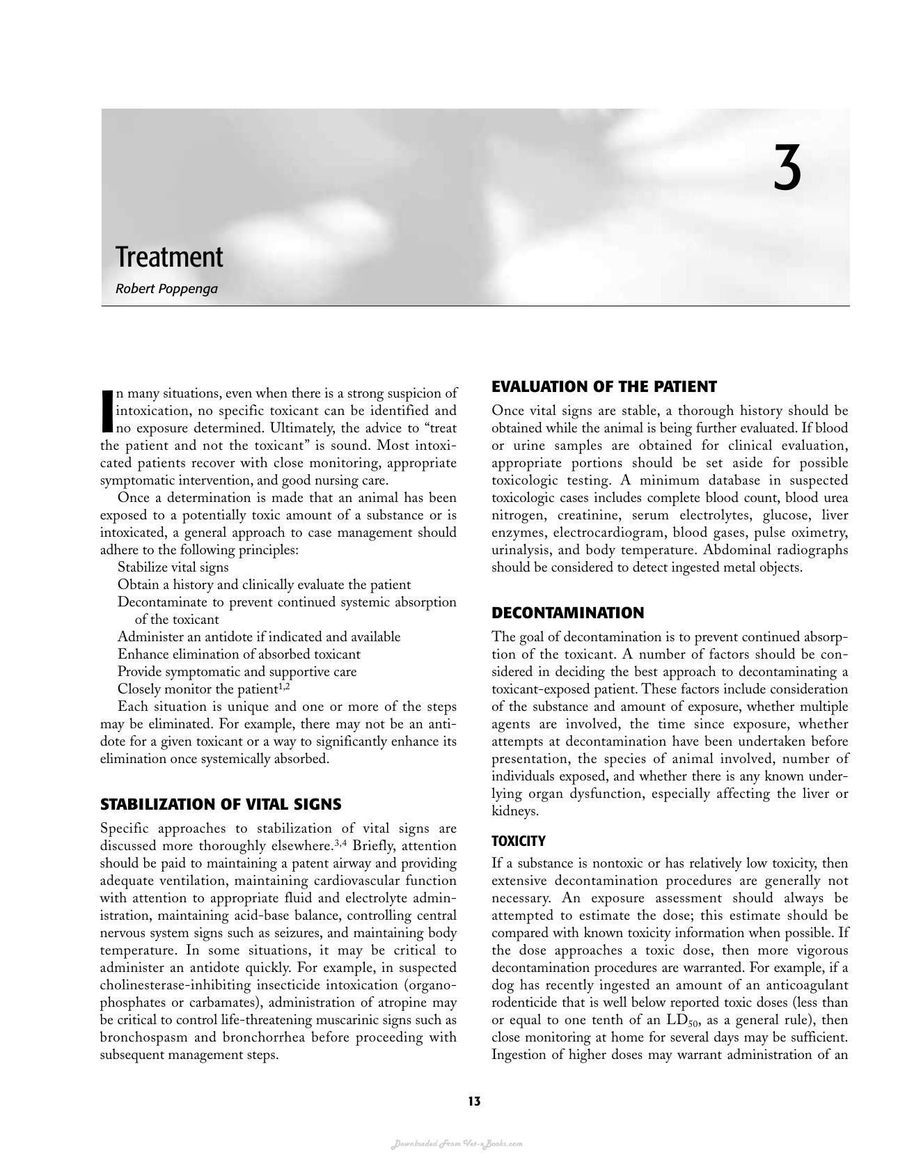 Clinical Veterinary Toxicology