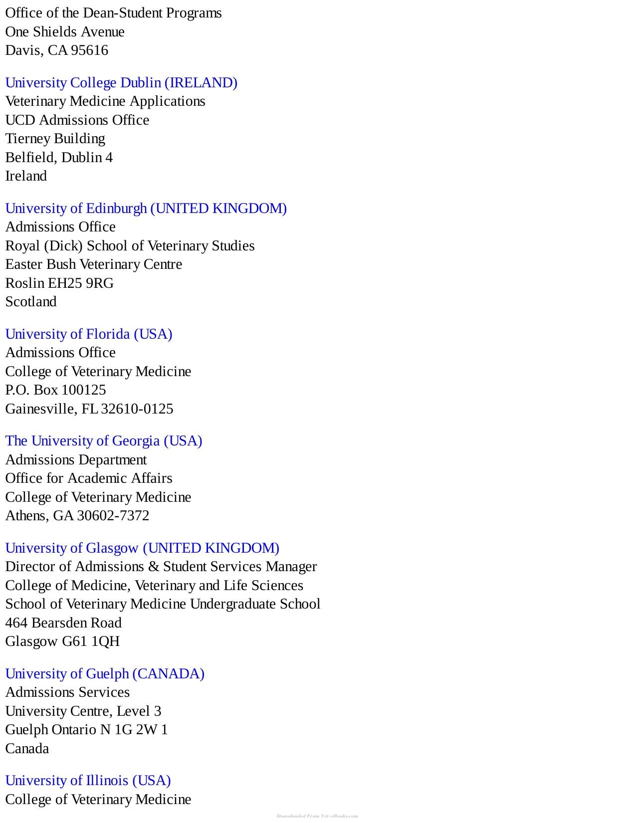 Veterinary Medical School Admission Requirements Vmsar 2018 Edition For 2019 Matriculation