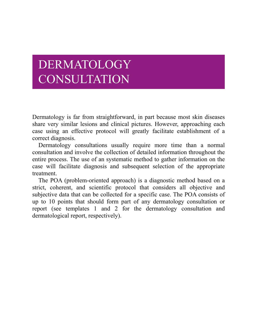 Preview page of Looking for Success in Dermatology Consultations, Diagnostic Protocol for Skin Disorders
