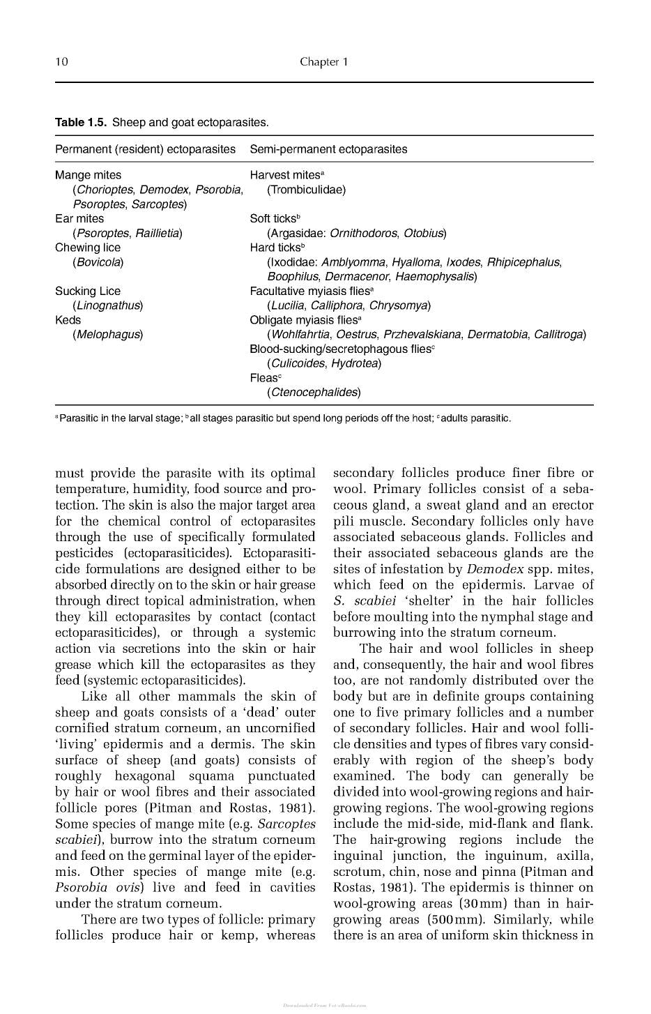 External Parasites Of Small Ruminants