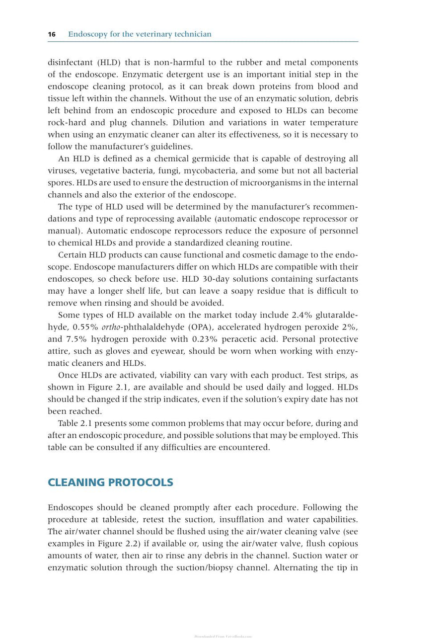Preview page of Endoscopy for the Veterinary Technician