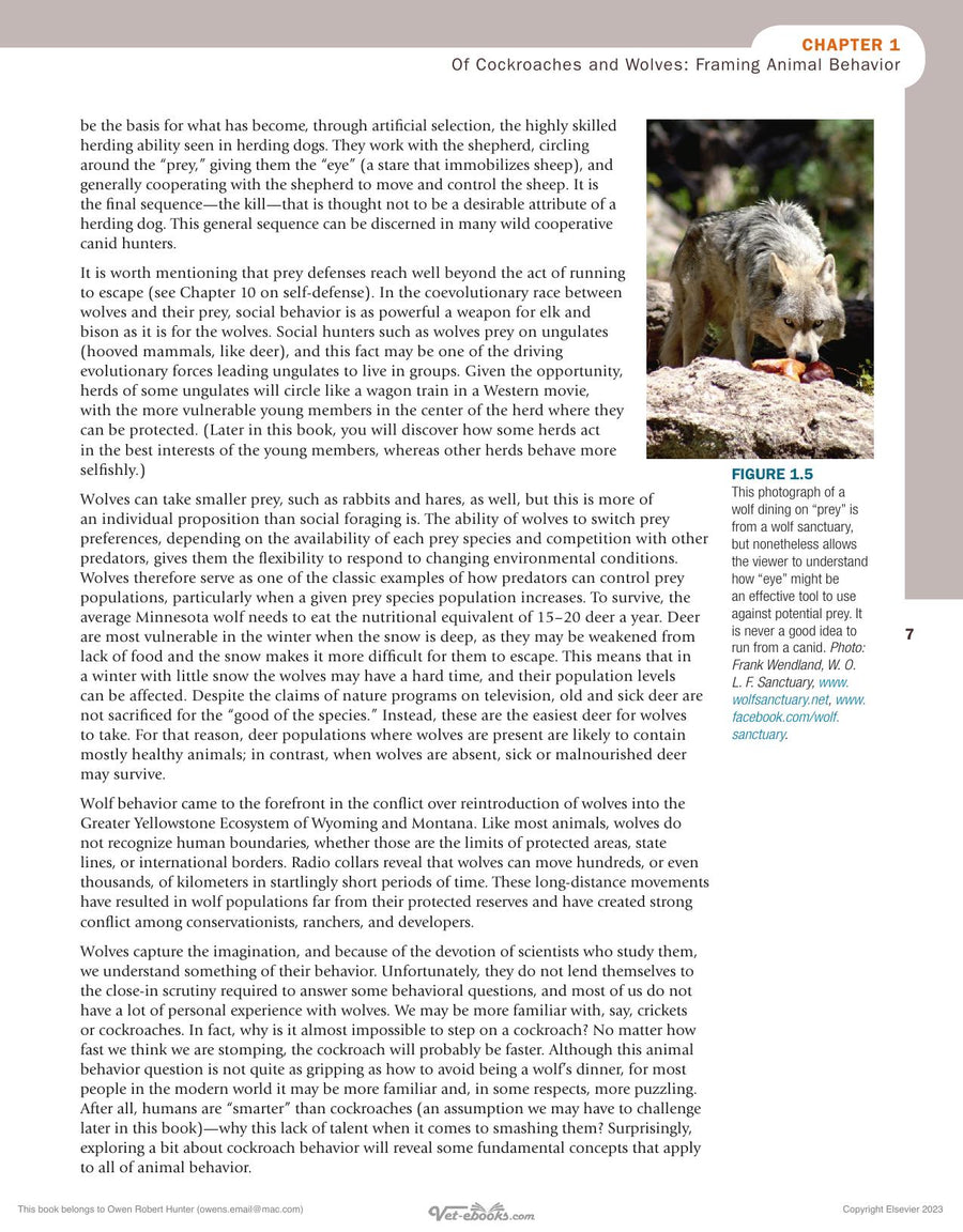Preview page of Animal Behavior 3rd Edition