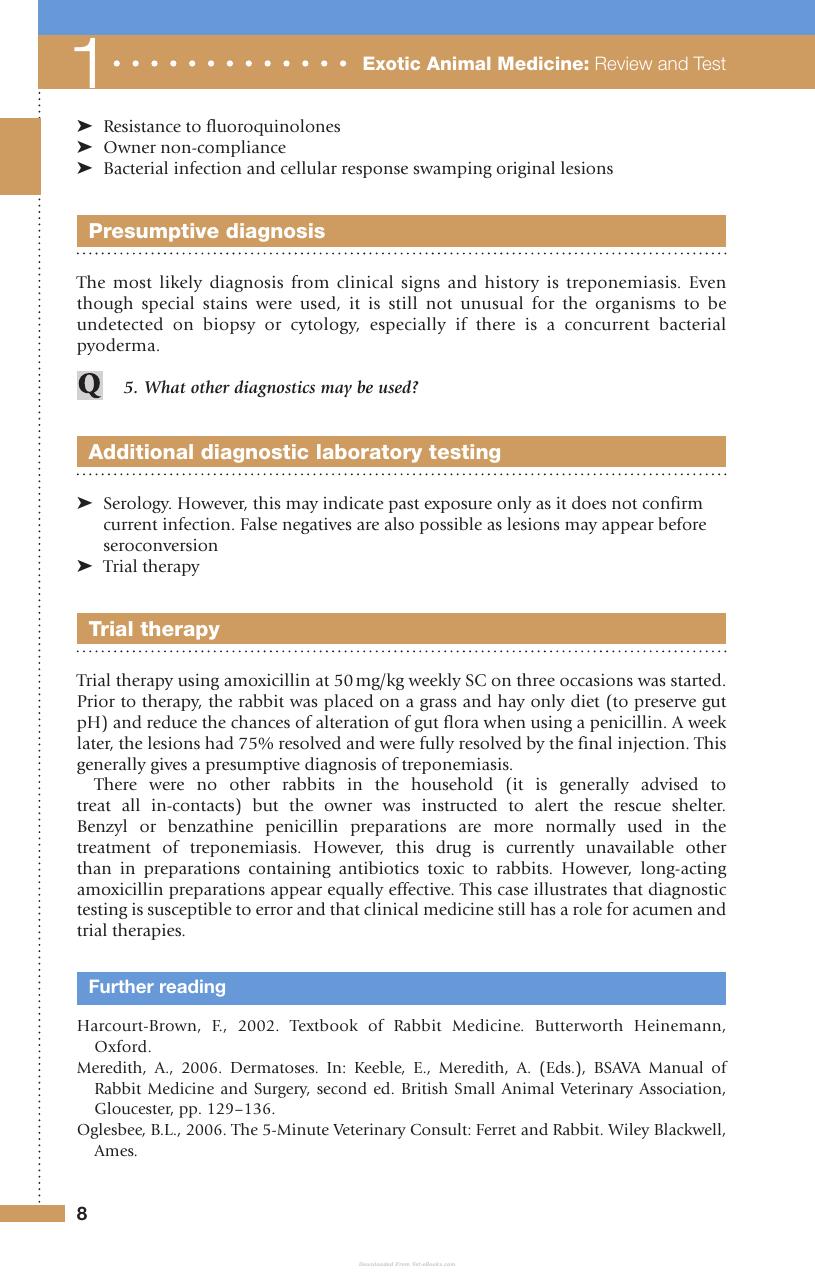 Exotic Animal Medicine Review And Test