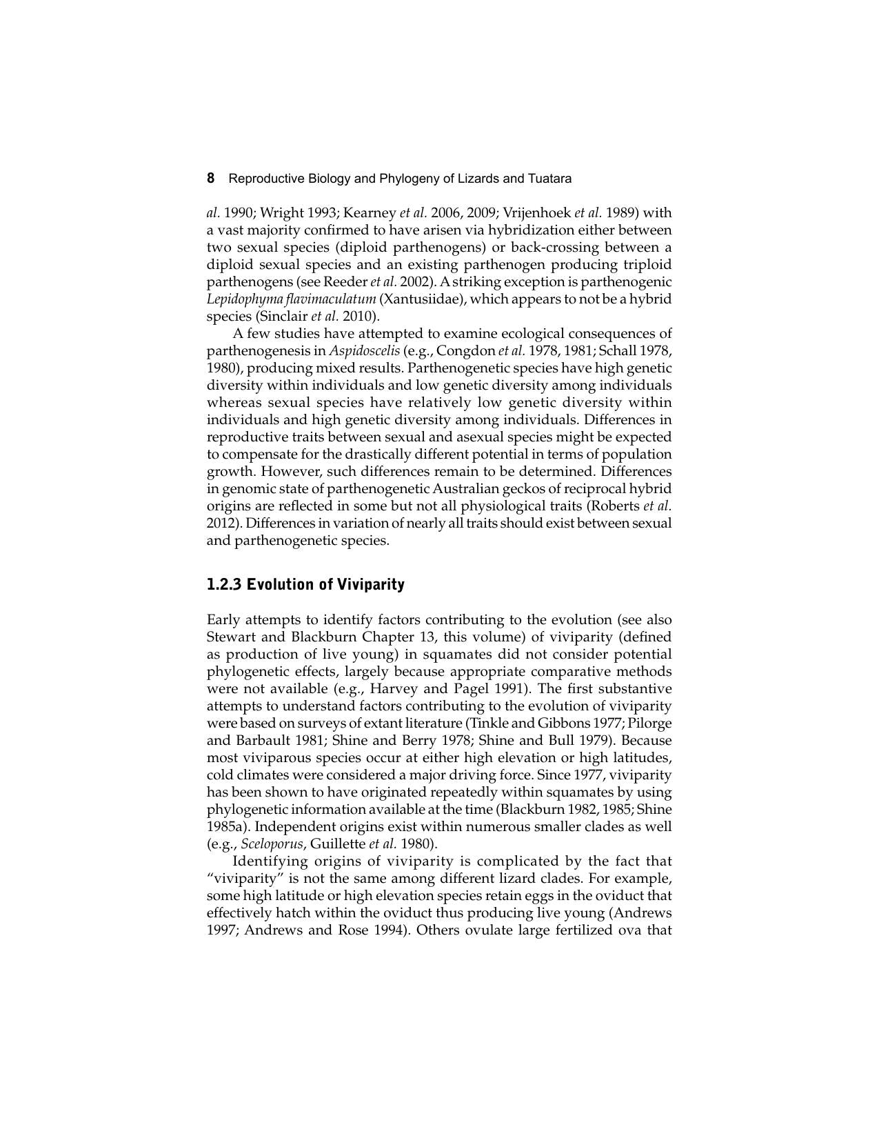 Reproductive Biology Ad Phylogeny Of Lizards And Tuatara