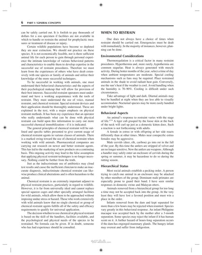 Restraint and Handling of Wild and Domestic Animals 3rd Edition