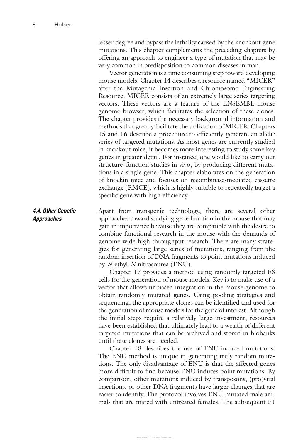 Transgenic Mouse Methods And Protocols 2Nd Edition