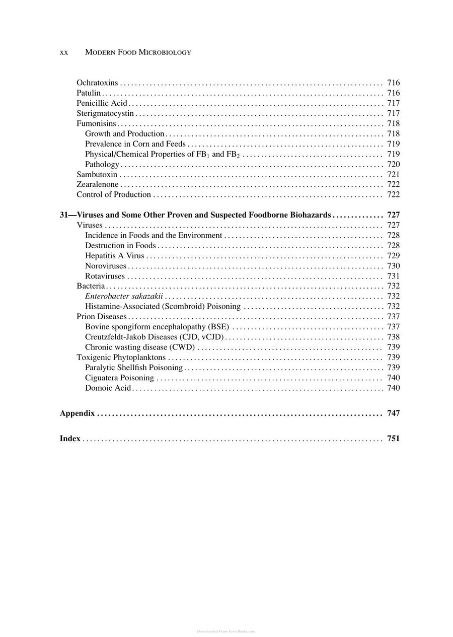 Preview page of Modern Food Microbiology 7th Edition