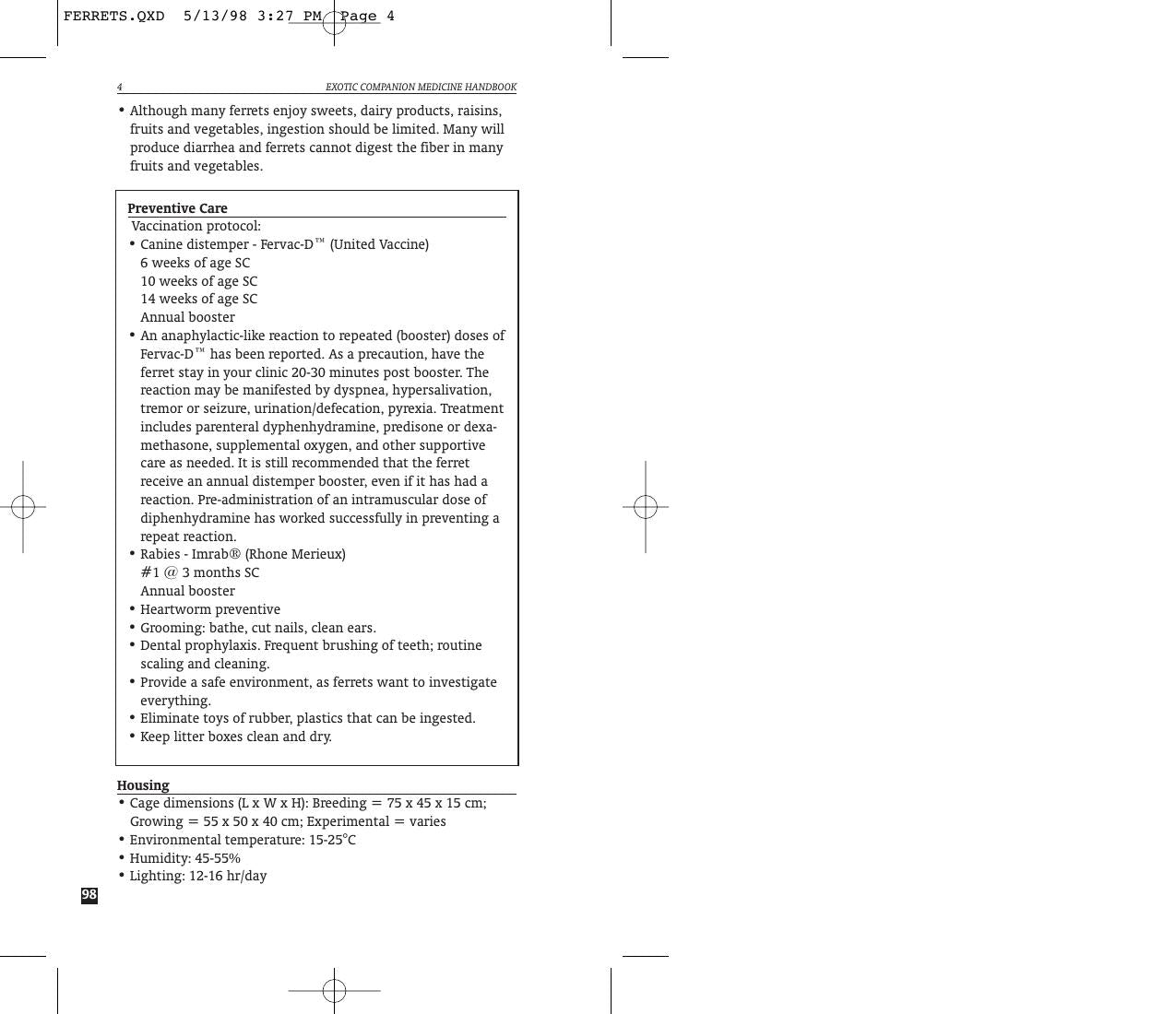 Exotic Companion Medicine Handbook For Veterinarians