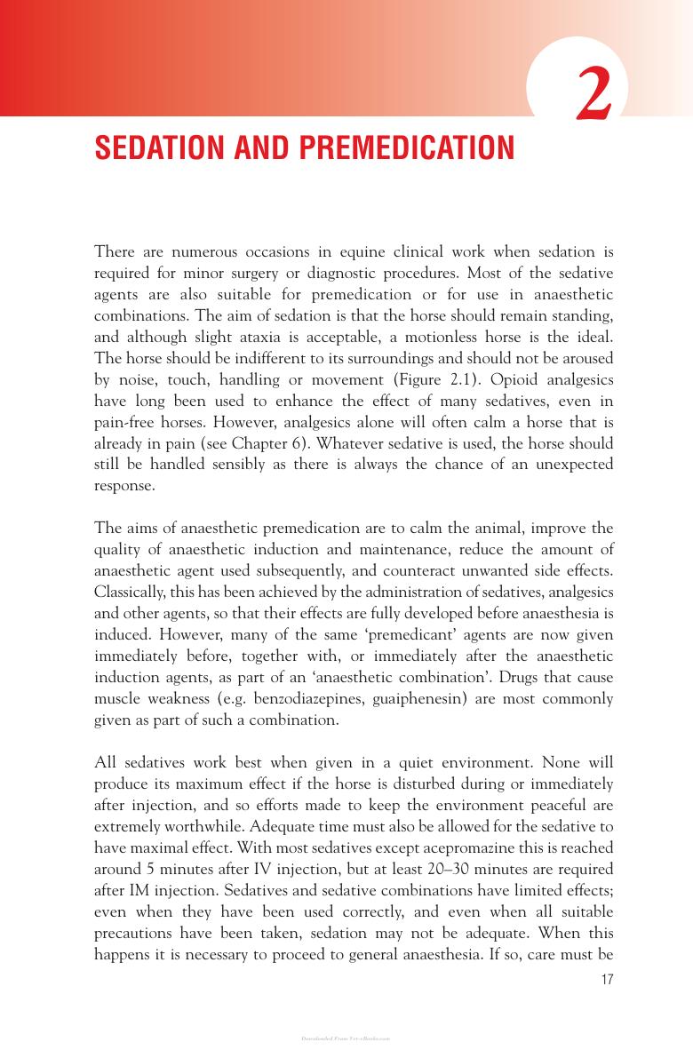 Handbook Of Equine Anaesthesia 2Nd