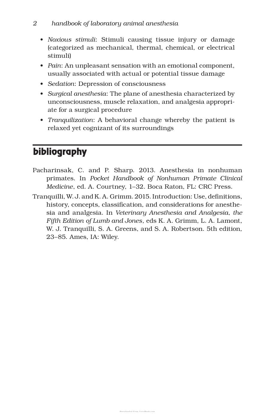 Handbook Of Laboratory Animal Anesthesia And Pain Management Rodents