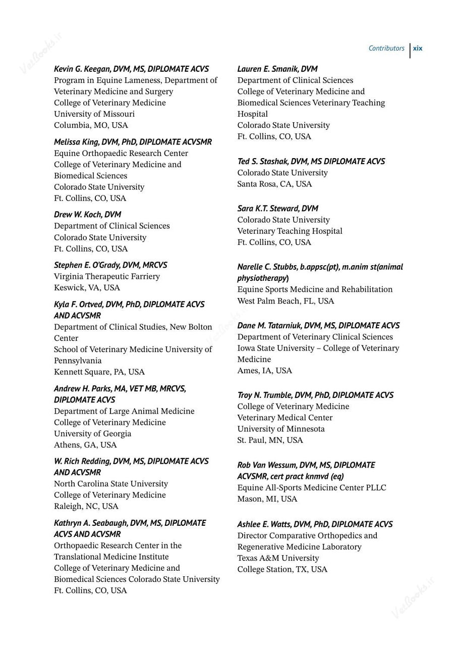 Preview page of Manual of Equine Lameness 2nd Edition