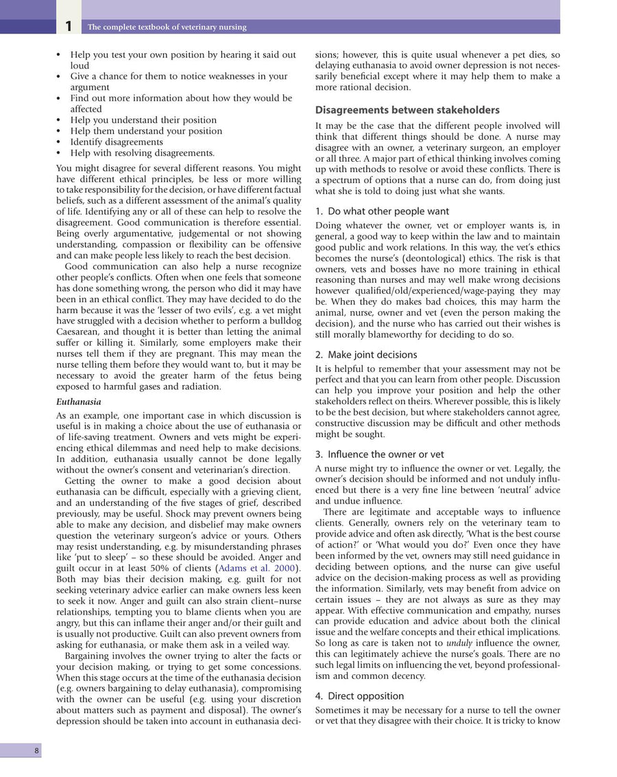 Preview page of The Complete Textbook of Veterinary Nursing 2nd Edition