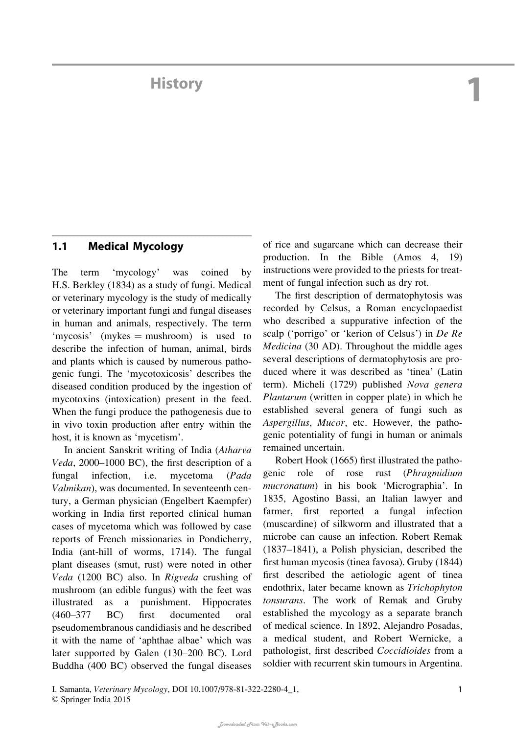 Veterinary Mycology