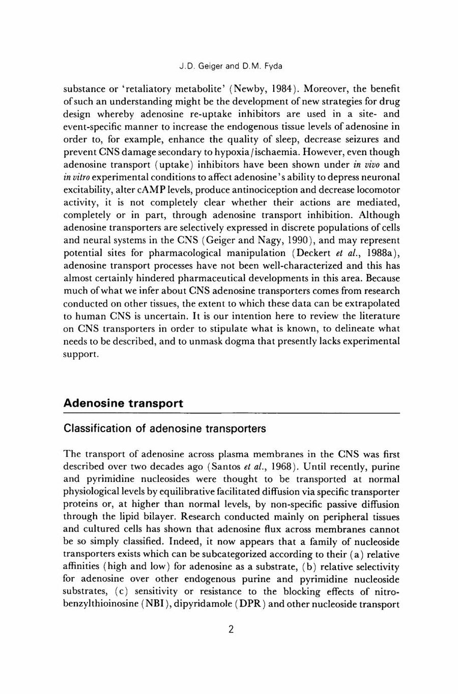 Preview page of Adenosine in the Nervous System