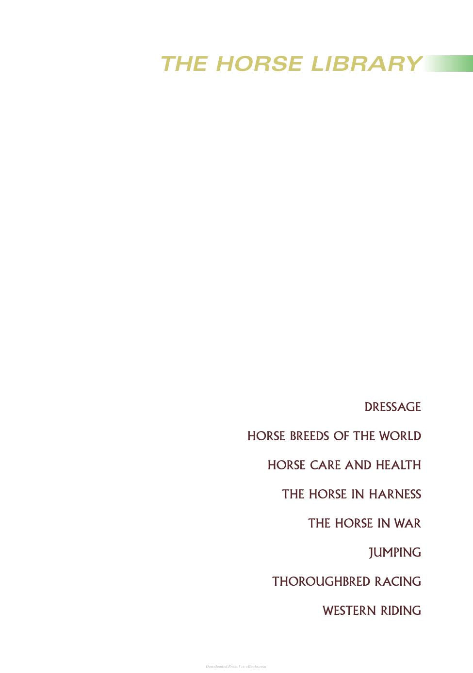 Horse Health And Care