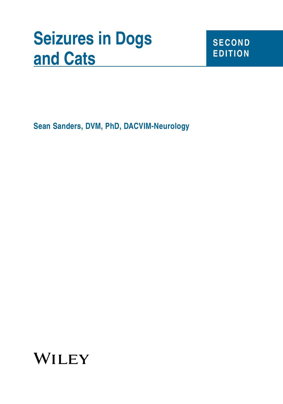 Preview page of Seizures in Dogs and Cats 2nd Edition