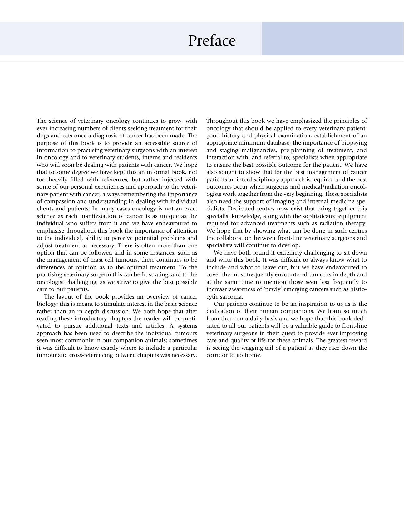 Small Animal Oncology