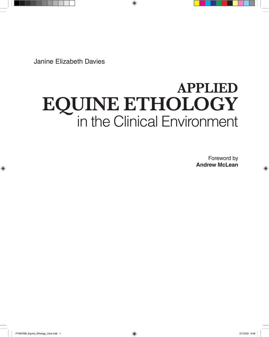 Preview page of Applied Equine Ethology in the Clinical Environment