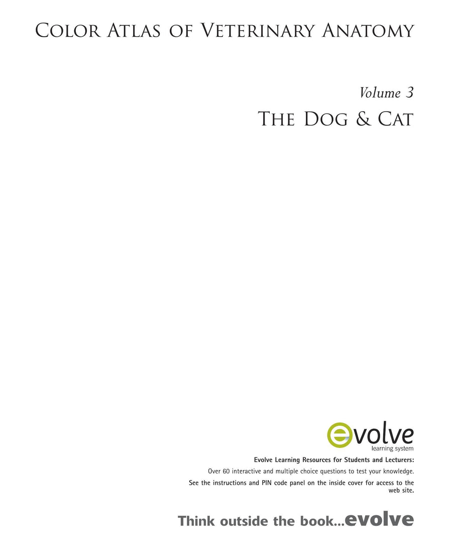 Preview page of Color Atlas of Veterinary Anatomy Volume 3 the Dog and Cat 2nd Edition