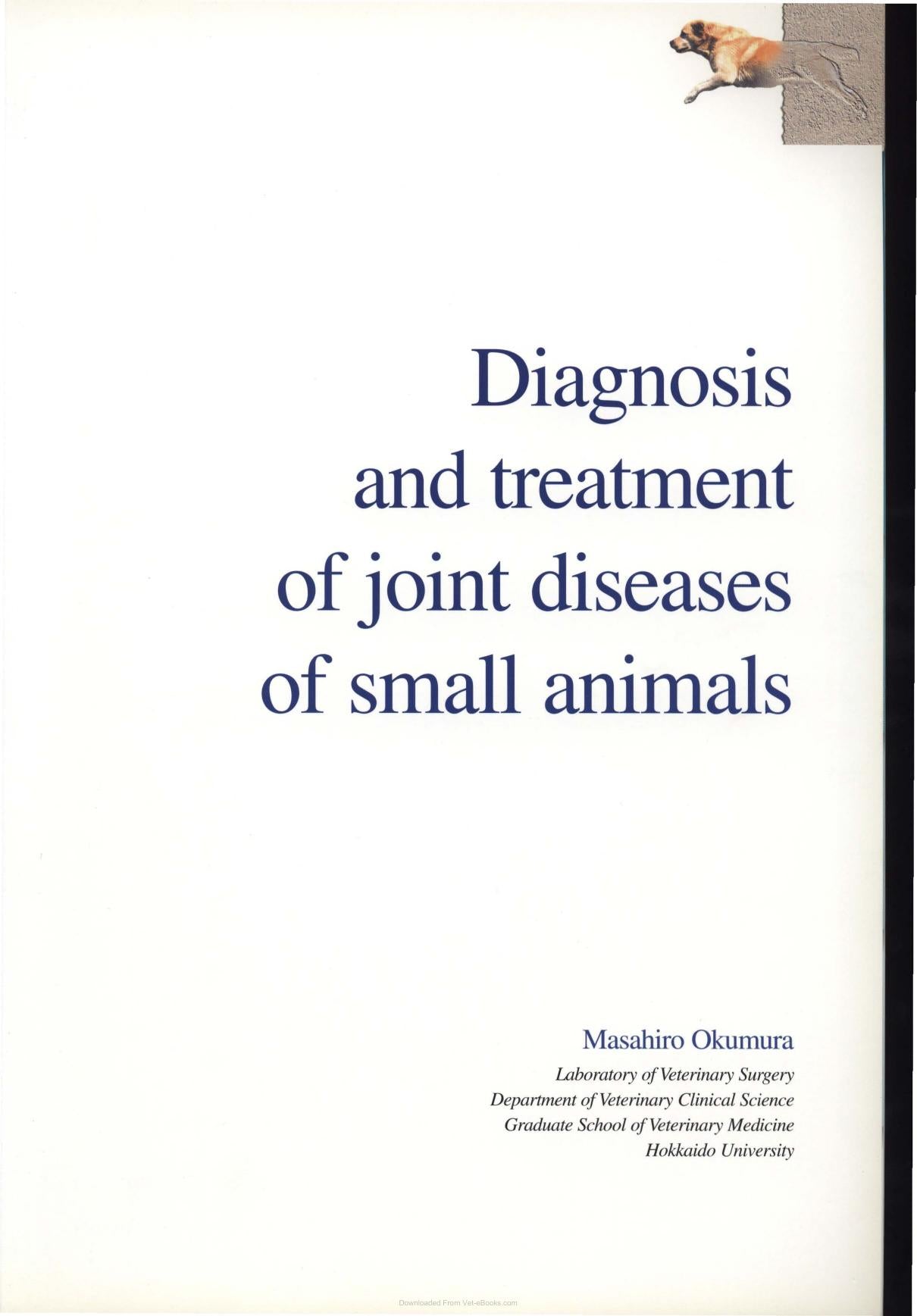 Diagnosis And Treatment Of Joint Disease Of Small Animals