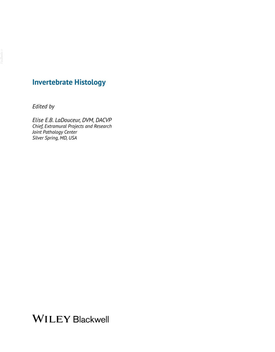 Preview page of Invertebrate Histology