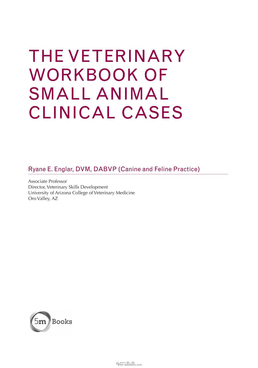 Preview page of The Veterinary Workbook of Small Animal Clinical Cases