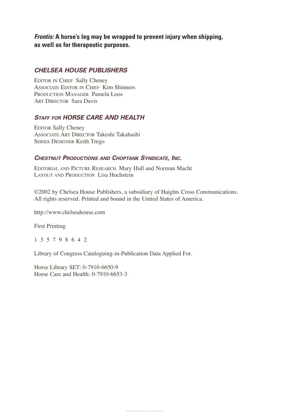 Horse Health And Care