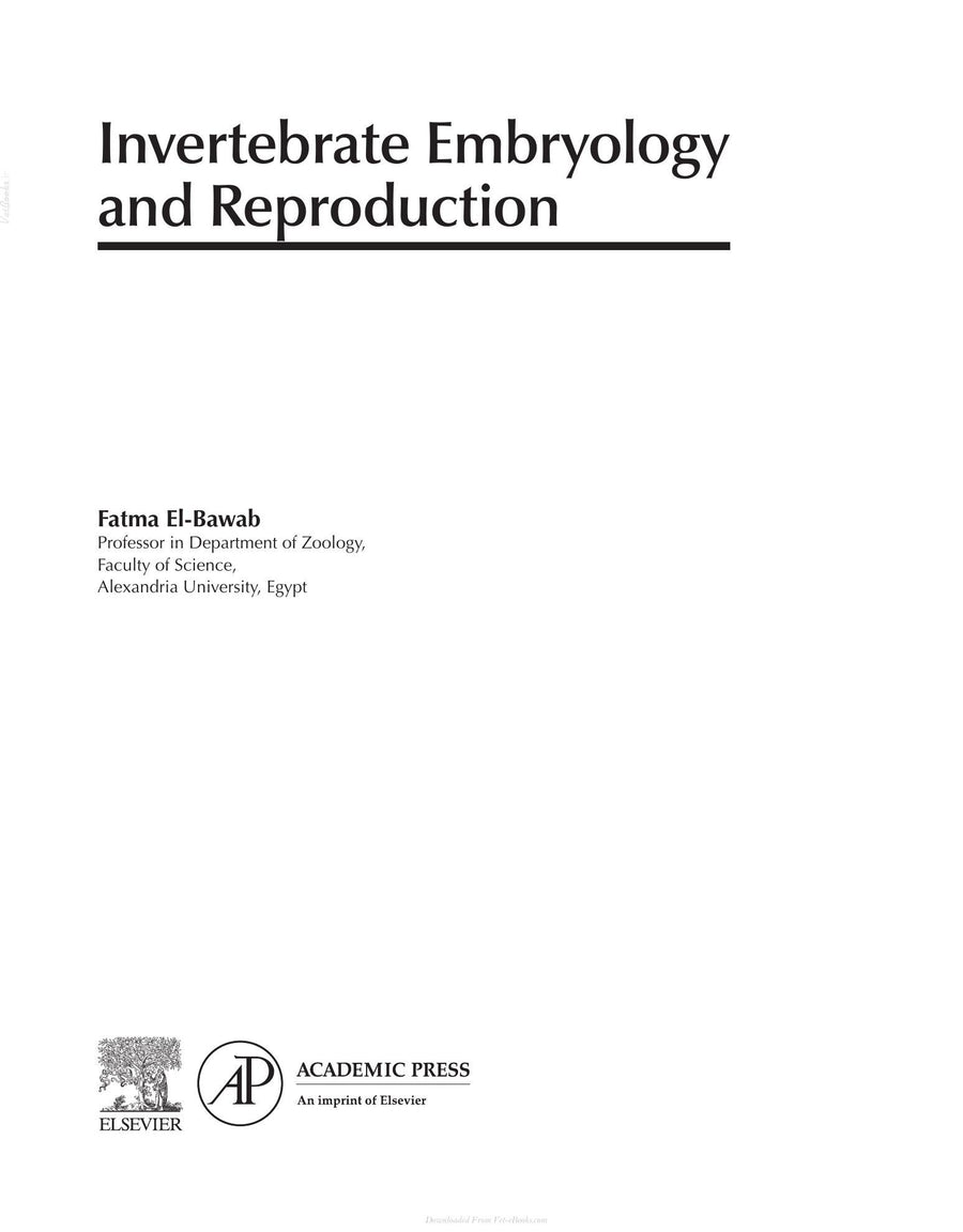 Preview page of Invertebrate Embryology and Reproduction