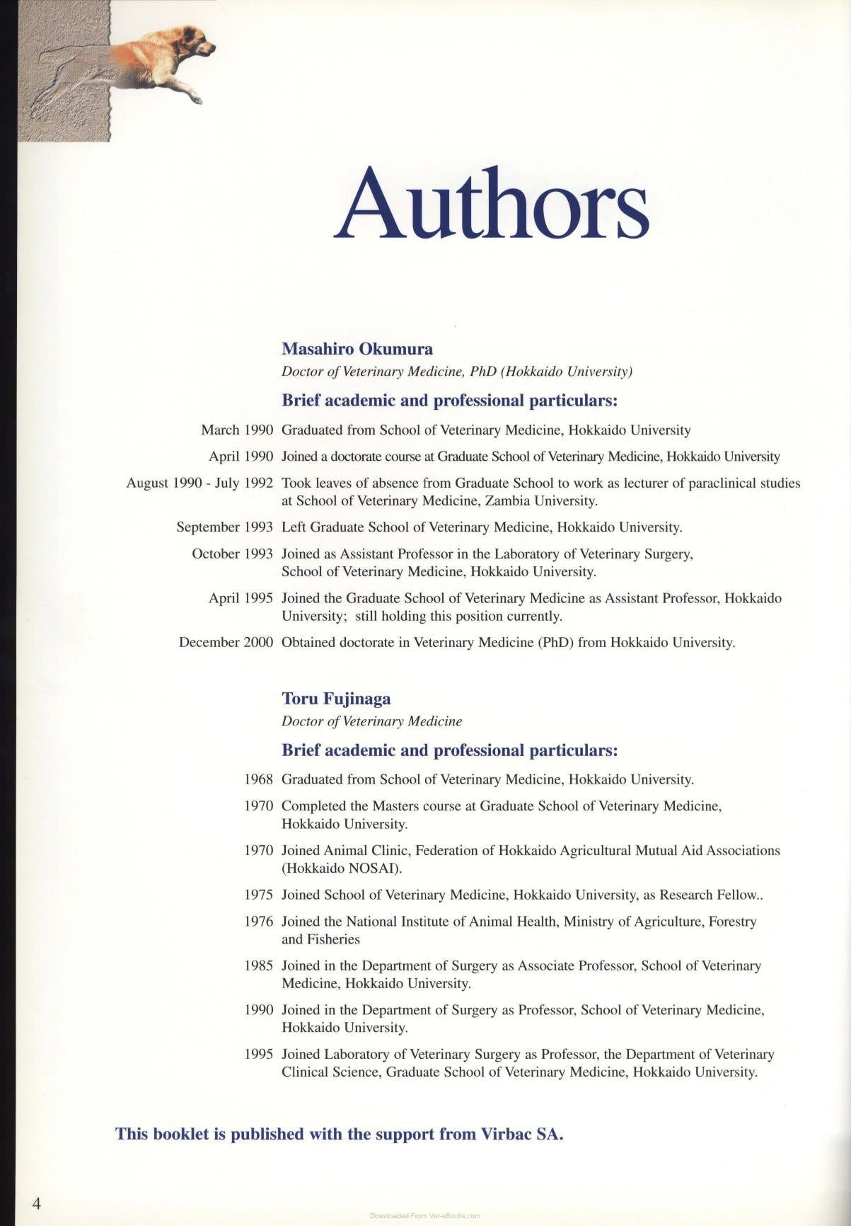 Diagnosis And Treatment Of Joint Disease Of Small Animals