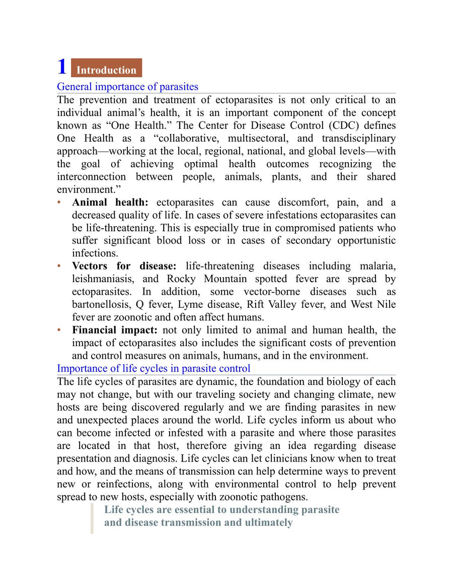 Preview page of Life Cycles of Ectoparasites in Small Animals