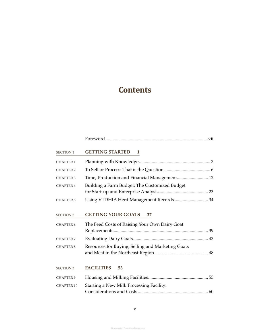 Preview page of A Guide to Starting a Commercial Goat Dairy