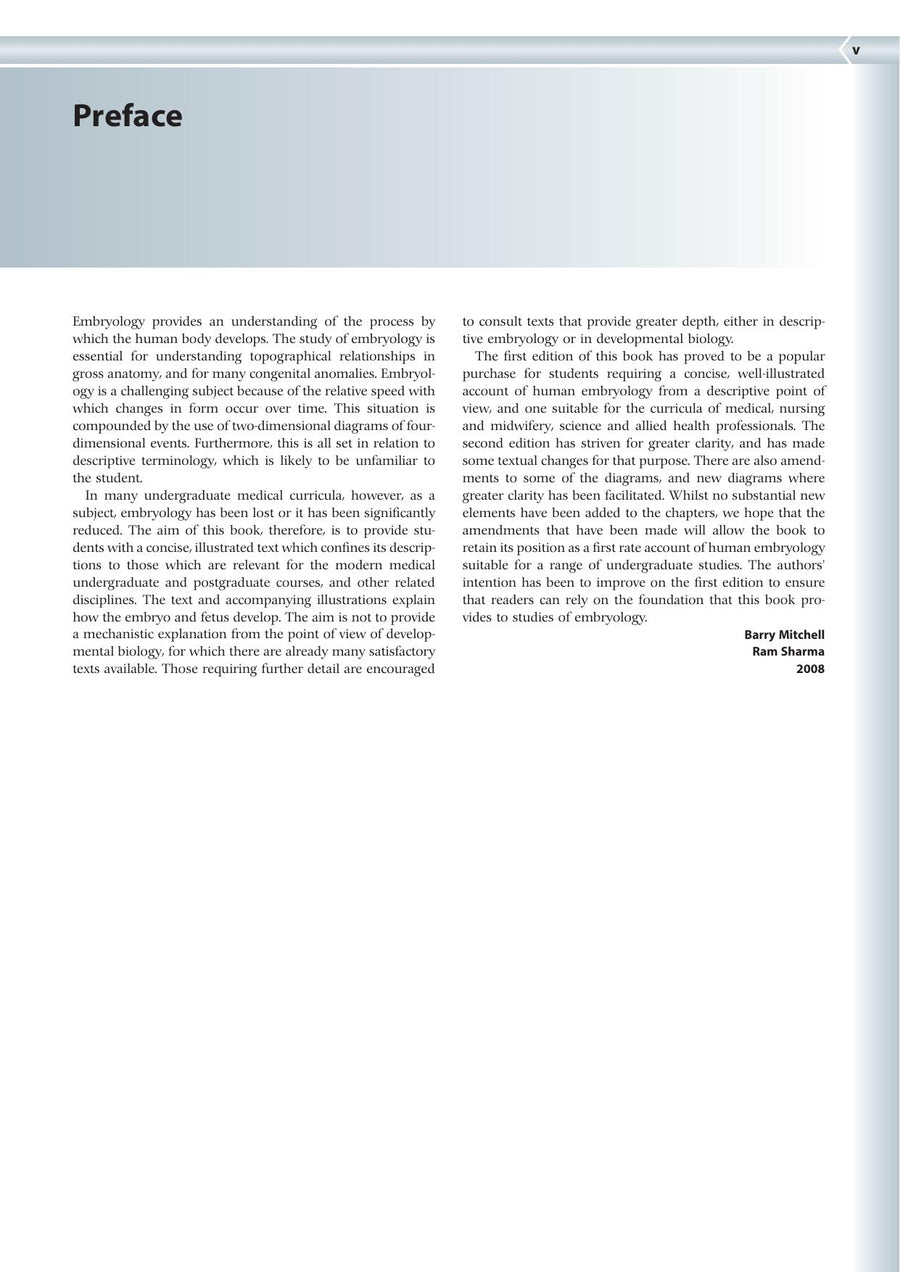 Preview page of Embryology an Illustrated Colour Text 2nd Edition