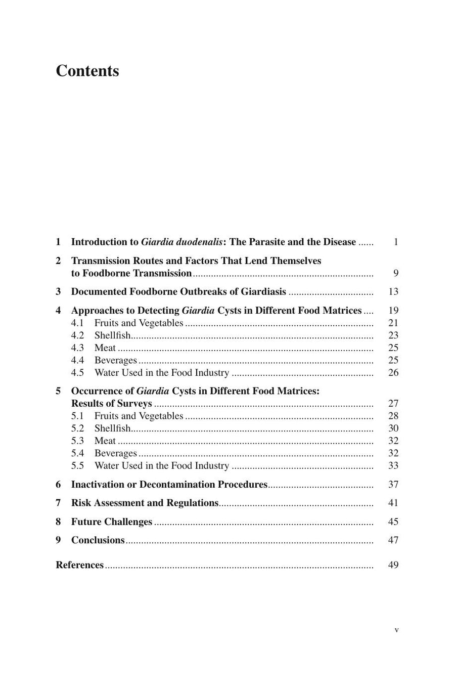 Preview page of Giardia As a Foodborne Pathogen Robertso