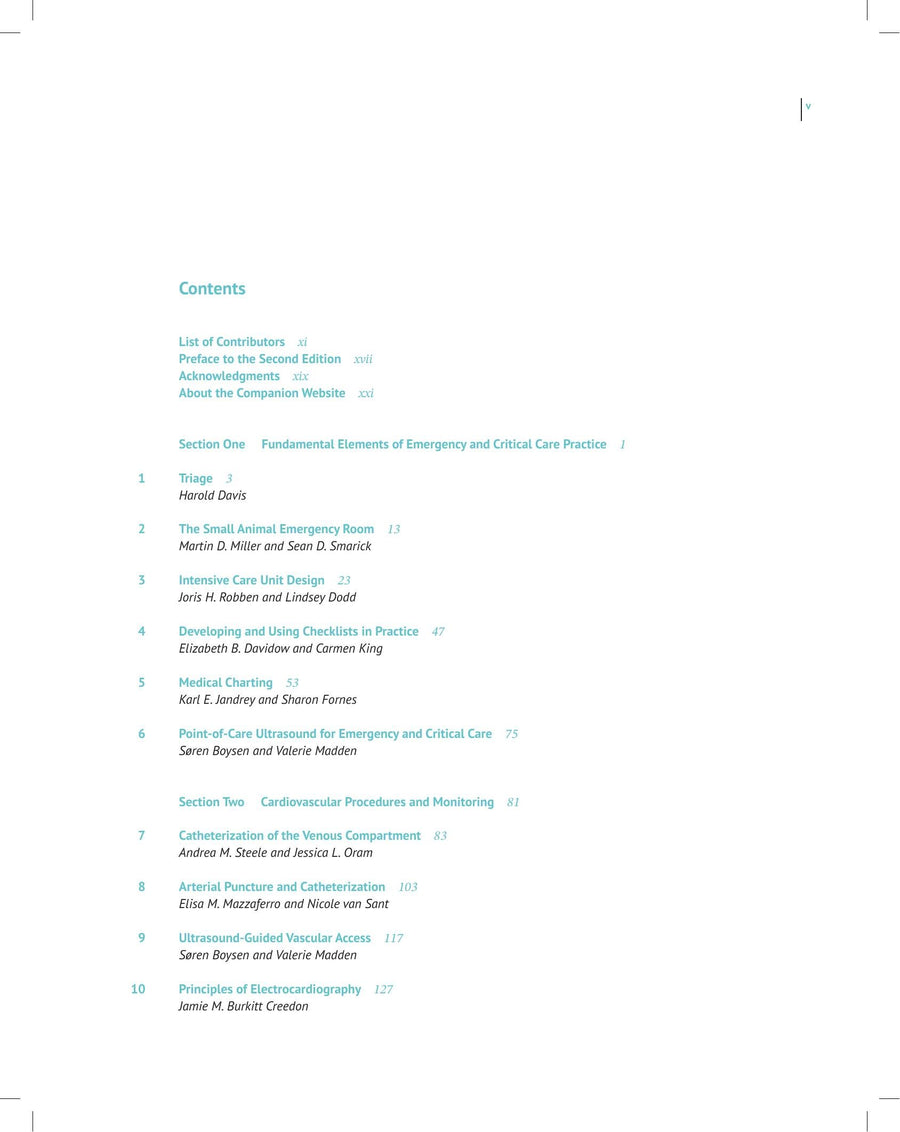 Preview page of Advanced Monitoring and Procedures for Small Animal Emergency and Critical Care