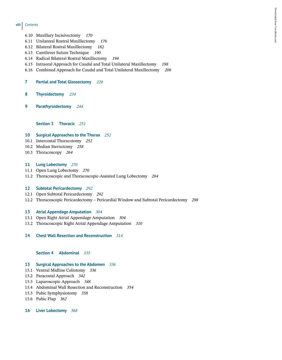 Preview page of Color Atlas of Canine and Feline Surgical Oncology