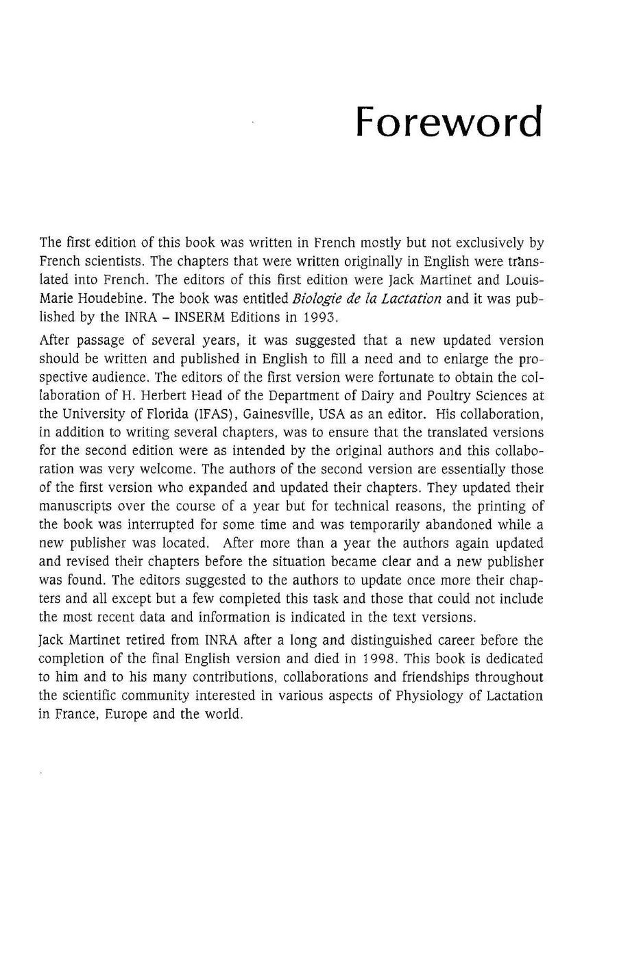 Preview page of Biology of Lactation