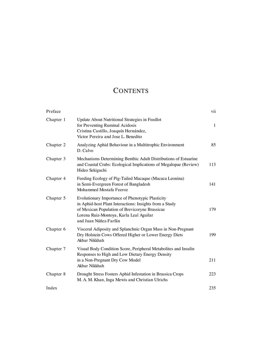 Preview page of Advances in Zoology Research Volume 4