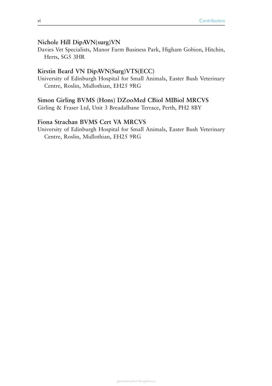 Preview page of Anaesthesia for Veterinary Nurses 2nd Edition