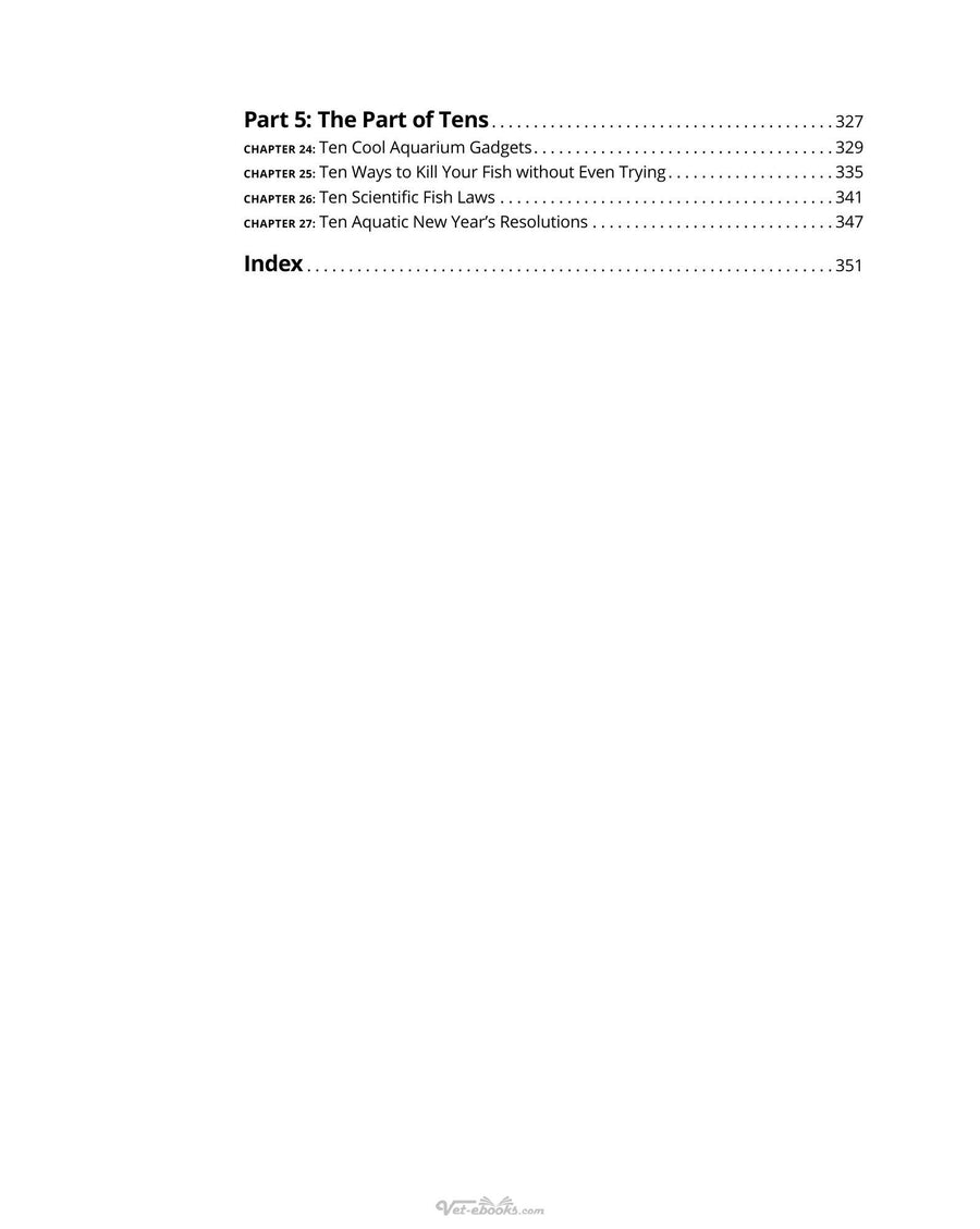 Preview page of Freshwater Aquariums for Dummies 3rd Pdf