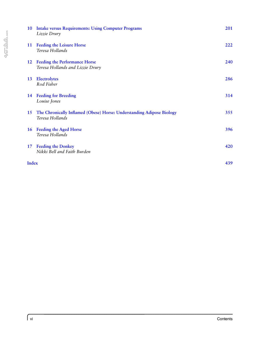 Preview page of Feeding Horses: An Evidence-Based Approach to Equine Nutrition