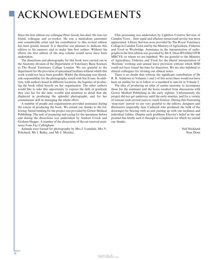 Preview page of Color Atlas of Veterinary Anatomy Volume 3 the Dog and Cat 2nd Edition