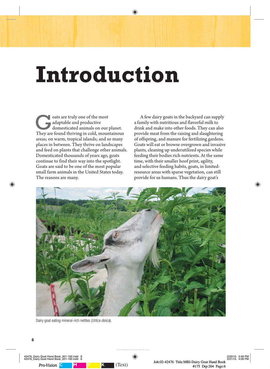 Preview page of The Dairy Goat Handbook for Backyard Homestead and Small Farm