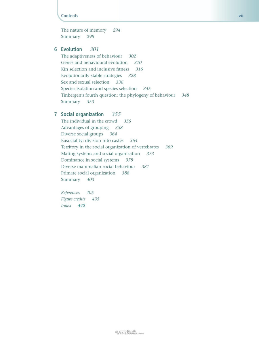 Preview page of An Introduction to Animal Behaviour 6th Edition