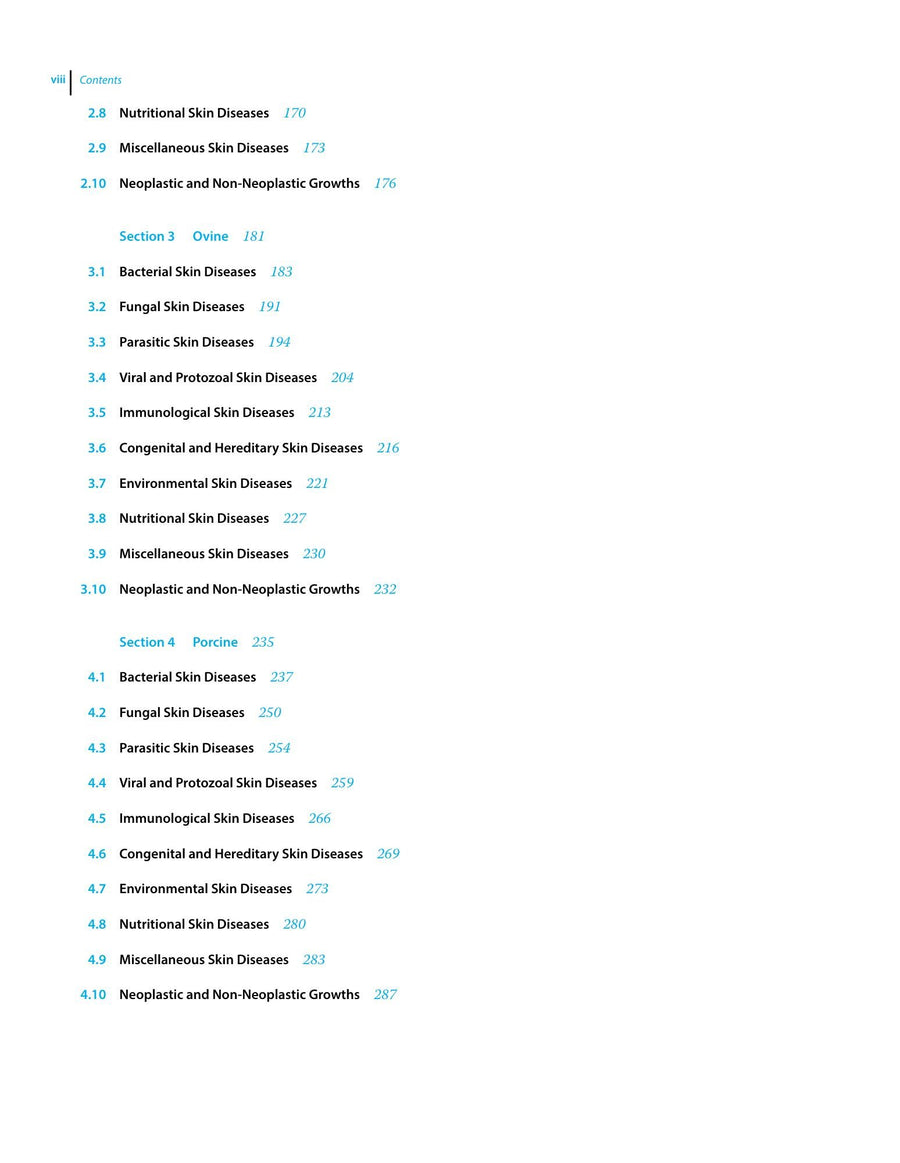Preview page of Color Atlas of Farm Animal Dermatology 2nd Edition