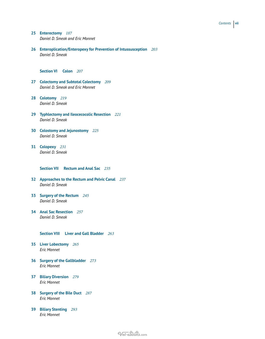 Preview page of Gastrointestinal Surgical Techniques in Small Animals
