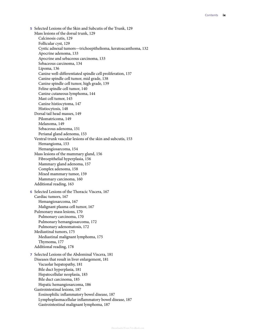 Preview page of Atlas for the Diagnosis of Tumors in the Dog and Cat