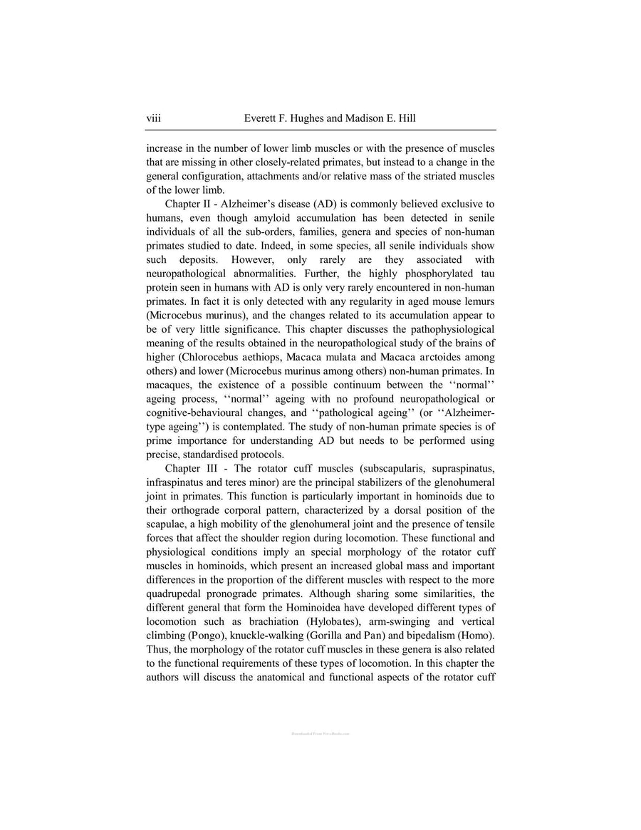 Preview page of Primates Classification Evolution and Behavior